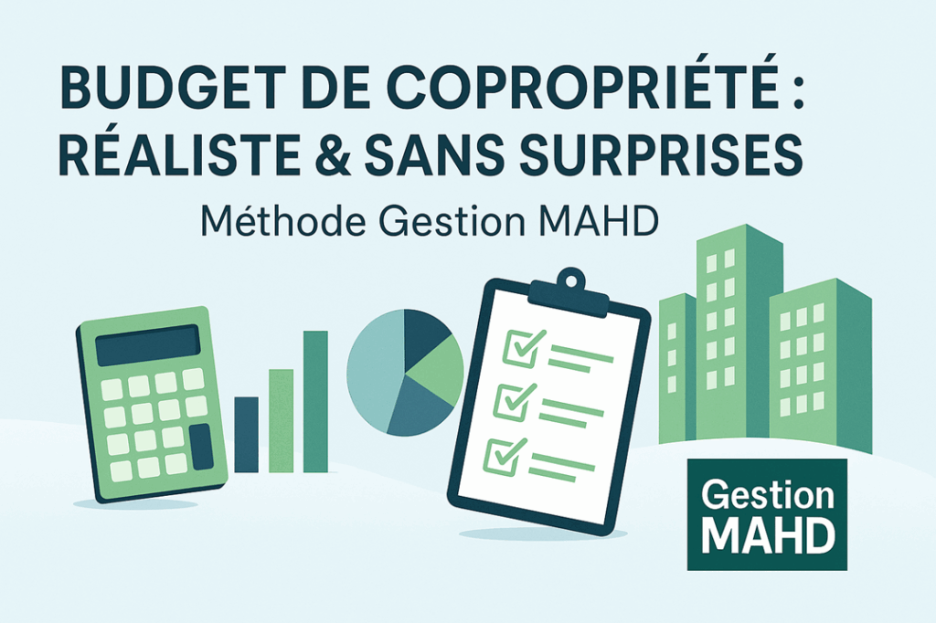 Budget de copropriété : réaliste et sans surprises | Gestion MAHD